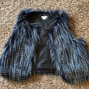 Girls Feathery Vest